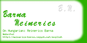 barna meinerics business card